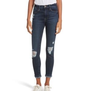 NWT Frame Le High Skinny Distressed Jeans Montclair